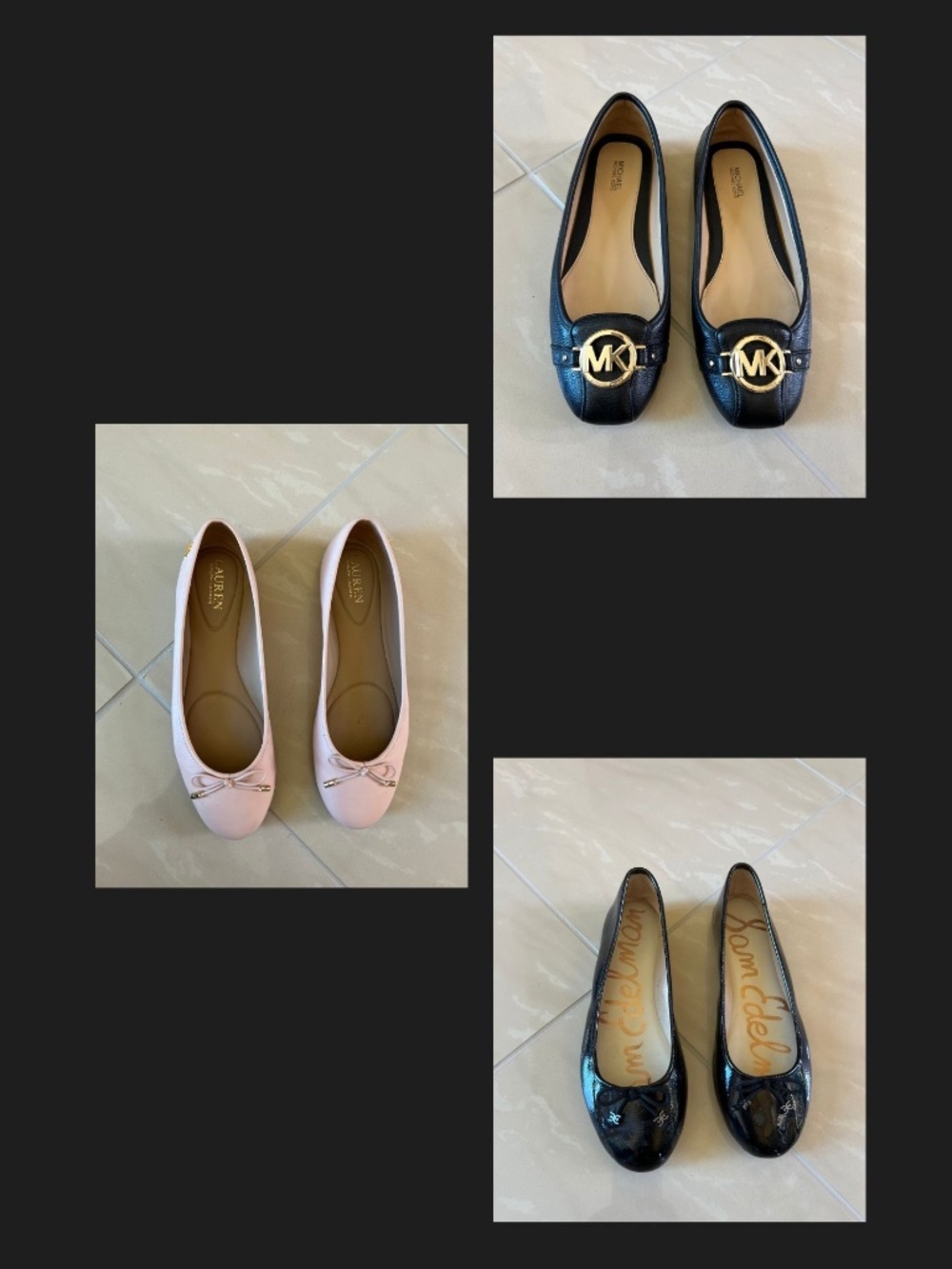 Women’s Size 8.5 Ballet Flat Collection Lauren Ralph Lauren Sam Edelman MichaelK